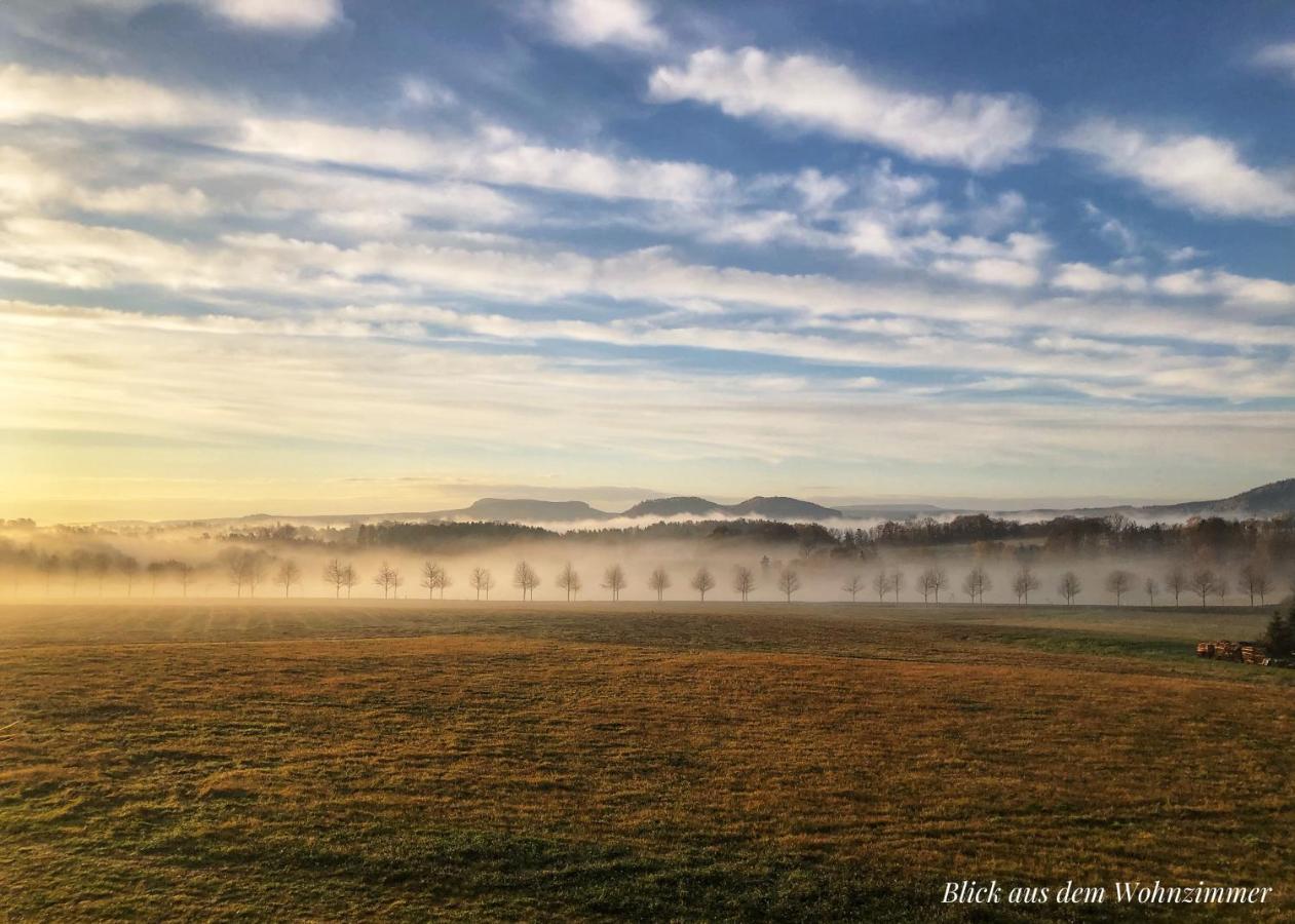Auszeit Mit Weitblick In Der Saechsischen Schweiz - Kleiner Bauernhof Mit Tieren Und Wallbox Rathmannsdorf Exteriör bild